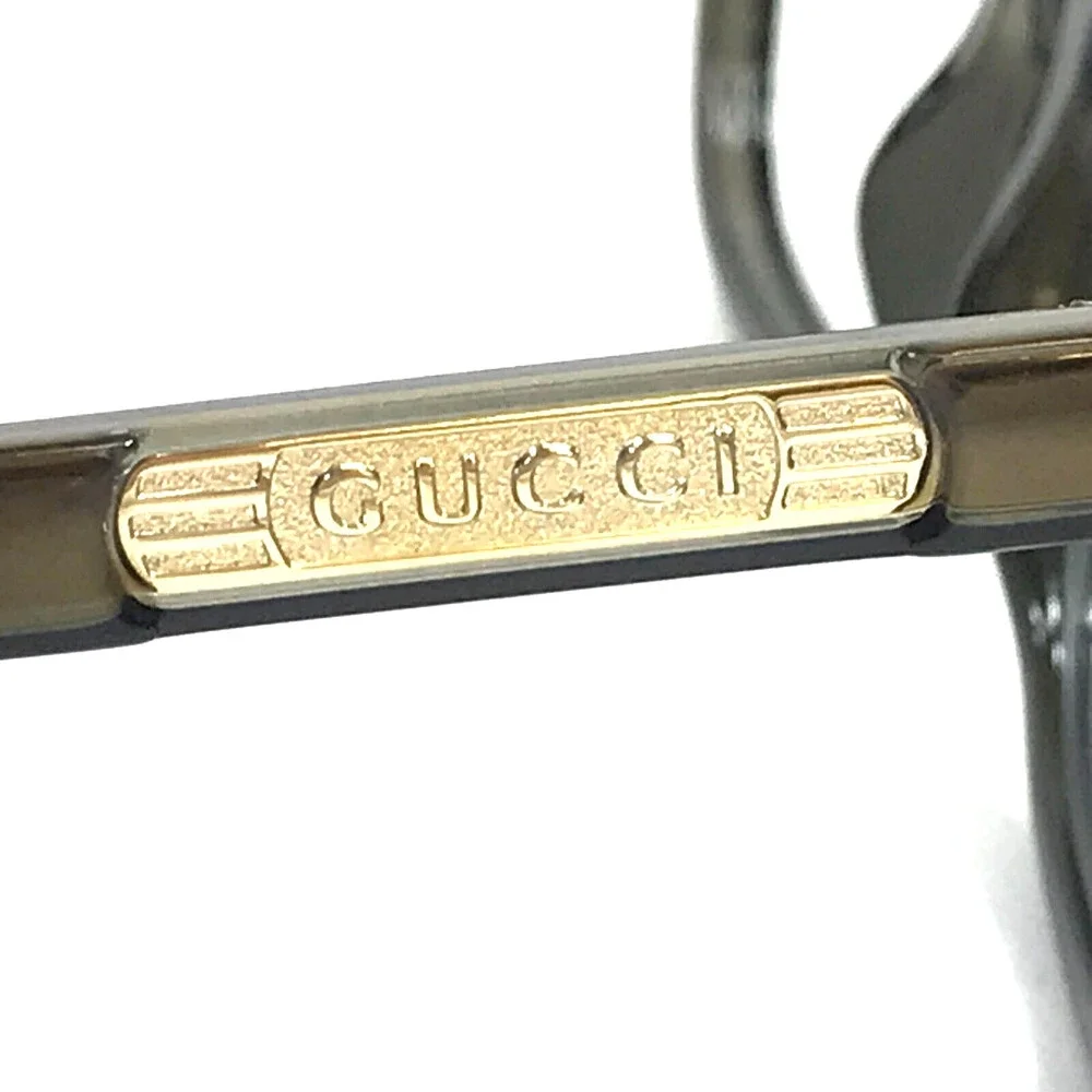 Gucci Eyeglasses Frames GG0938O 005 Olive Green Crystal Gold Square 53-19-145